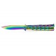 Nóż Motylek Albainox Rainbow 02103